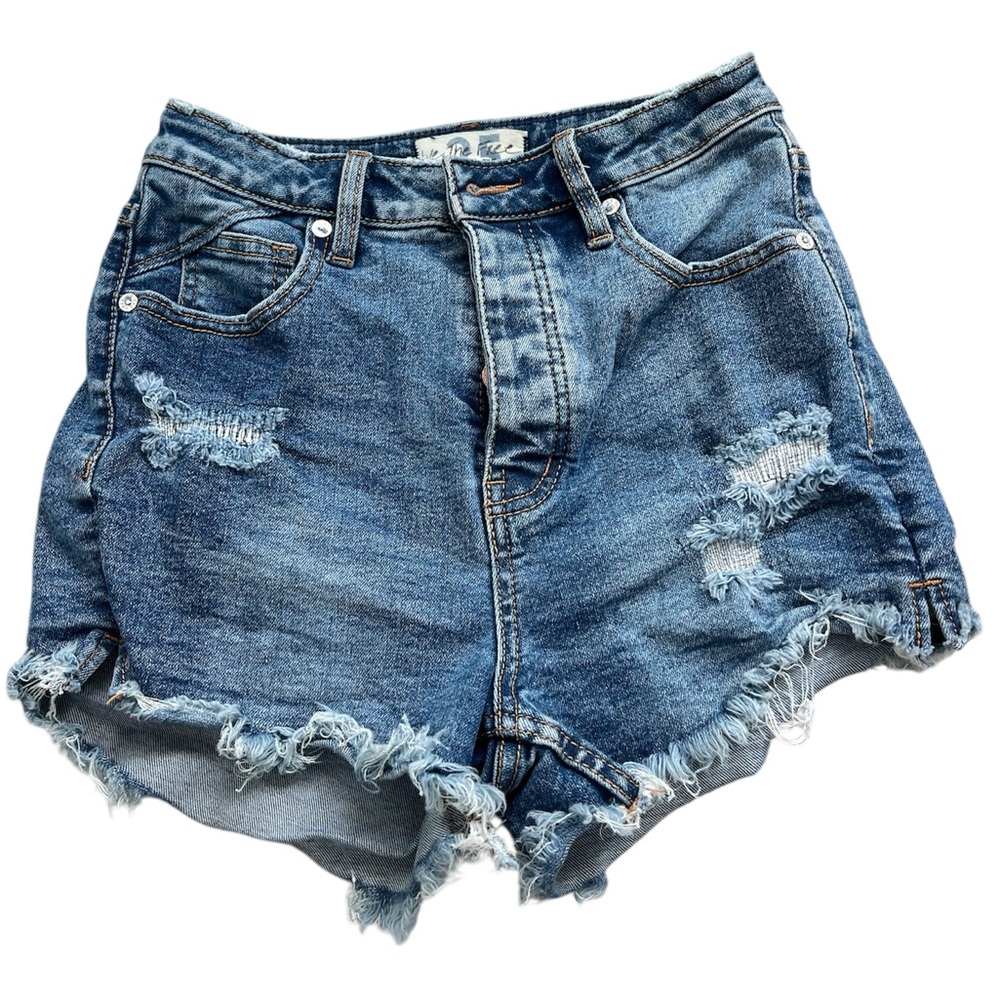 We the Free Curvy High Rise Jean Shorts 25